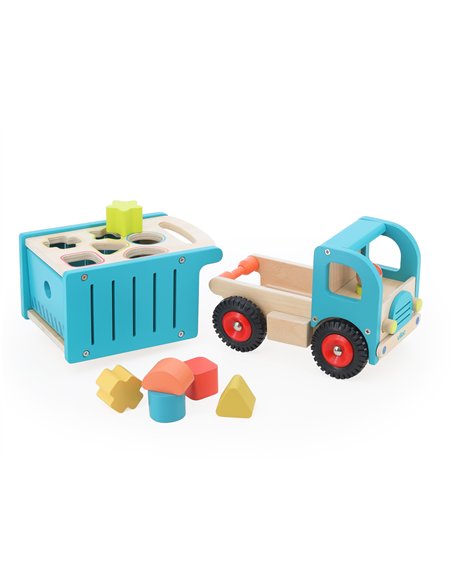 Camion de tri d’éveil en bois – Boîte à formes - Vilac