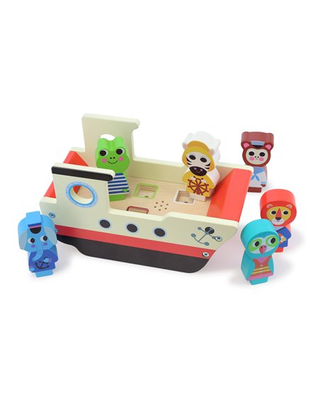 Bateau sonore en bois Ingela P. Arrhenius - Vilac