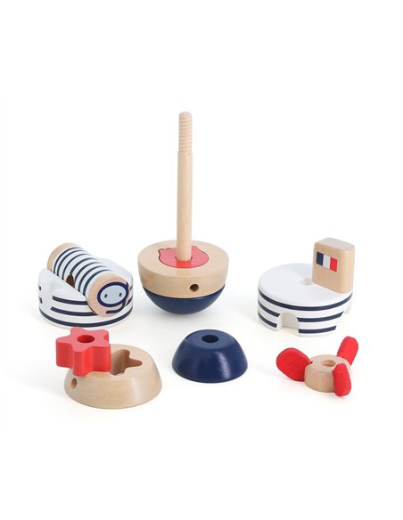 Empilable surprise sous-marin - Collection Marine nationale - Vilac