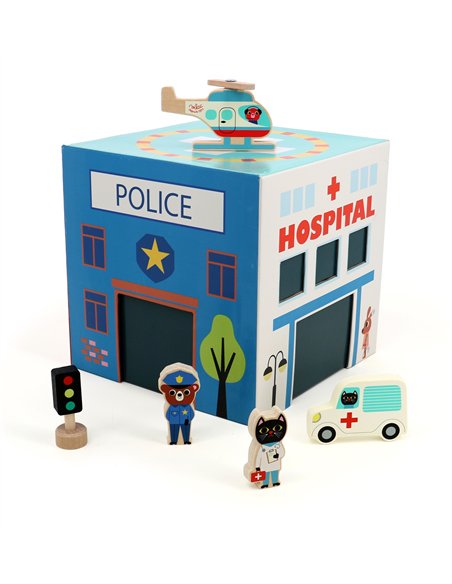 Cube pop’up les secours - Ingela P. Arrhenius - Vilac