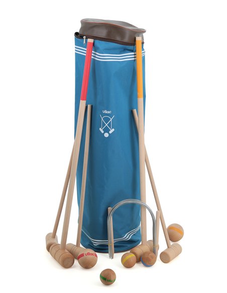 Croquet famille 2 adultes + 3 enfants - Vilac
