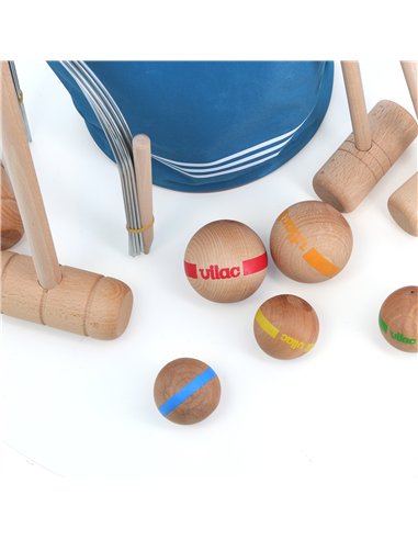 Croquet famille 2 adultes + 3 enfants - Vilac
