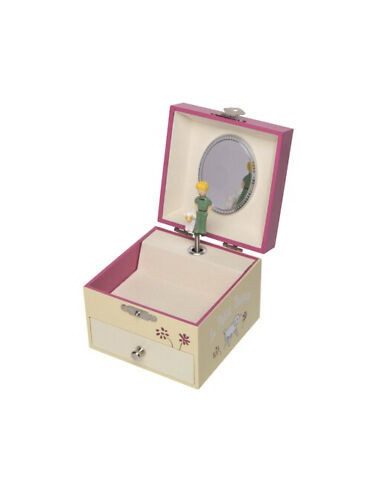 Coffret Musique Cube Le Petit Prince - Rose - Figurine Petit
