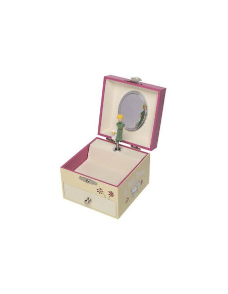 Coffret Musique Cube Le Petit Prince - Rose - Figurine Petit