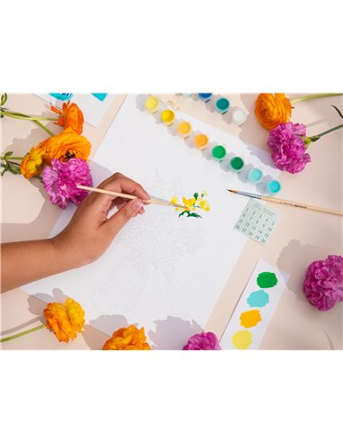 Coffret peinture au numéro - Mimosa - La petite épicerie