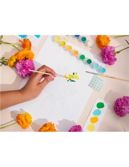 Coffret peinture au numéro - Mimosa - La petite épicerie