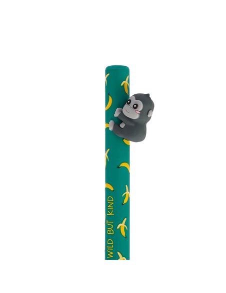 Free hugs - stylo à bille rétractable - gorilla - legami