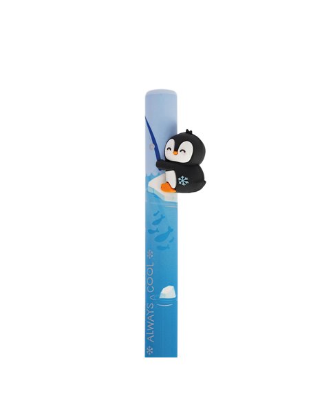 Free hugs - stylo à bille rétractable - penguin - legami