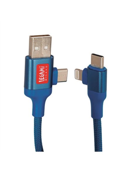 CÂBLE MAGNÉTIQUE 4 EN 1 CHARGE - PETROL - Legami