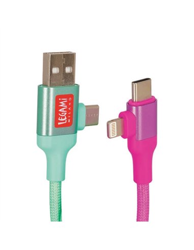 CÂBLE MAGNÉTIQUE 4 EN 1 CHARGE - ELECTRIC AURA - Legami