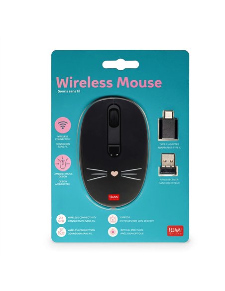 Souris sans Fil Kitty - Wireless Mouse - Legami