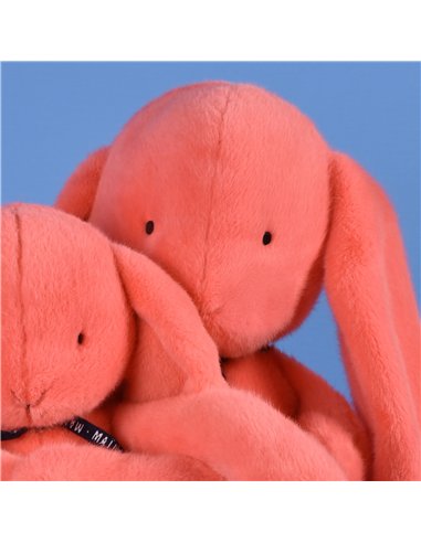 Lapin Méloé 37cm - corail acidulé - Mailou