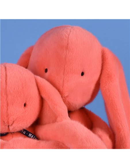Lapin Méloé 37cm - corail acidulé - Mailou