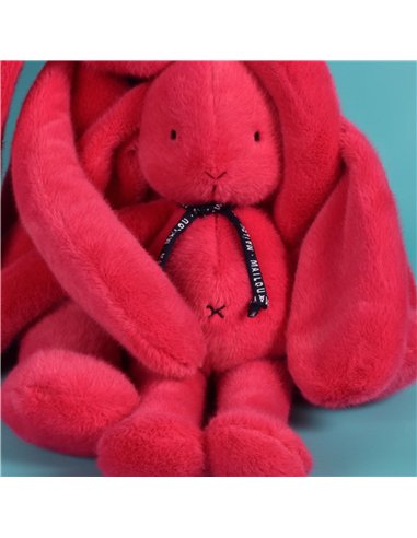 Lapin Méloé 56cm - fuchsia peps - Mailou