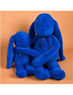 Lapin Méloé 56cm - bleu électrique - Mailou 2