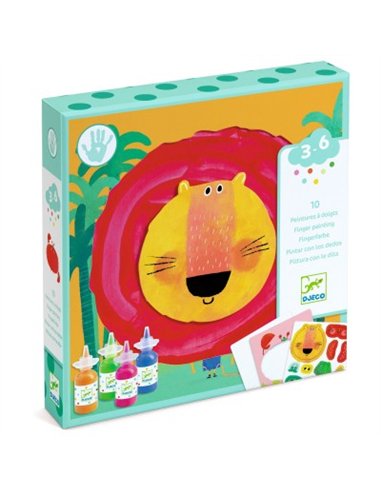 Peinture à doigt - Animaux foufous - Djeco