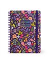 SPIRAL-BOUND NOTEBOOK - CAHIER LIGNÉ À SPIRALE - FLOWERS - Legami