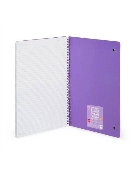 SPIRAL-BOUND NOTEBOOK - CAHIER LIGNÉ À SPIRALE - FLOWERS - Legami