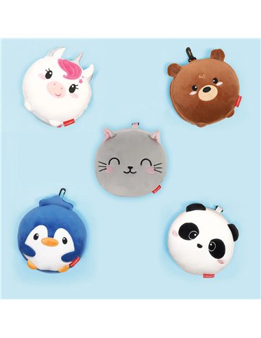 Coussin de Voyage avec Masque de Sommeil Teddy Bear - My Travel Buddy - LEGAMI