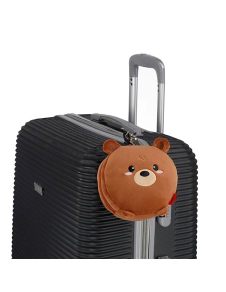 Coussin de Voyage avec Masque de Sommeil Teddy Bear - My Travel Buddy - LEGAMI