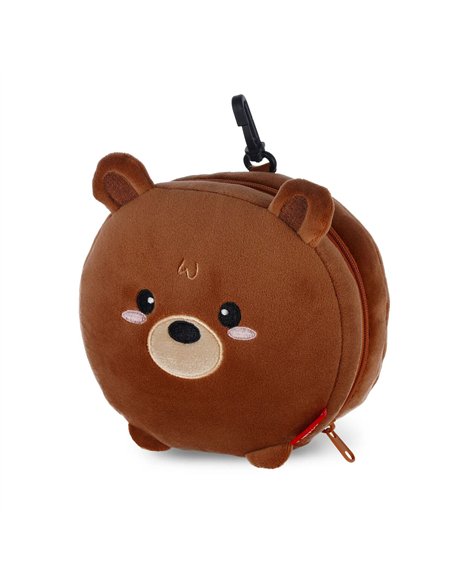 Coussin de Voyage avec Masque de Sommeil Teddy Bear - My Travel Buddy - LEGAMI