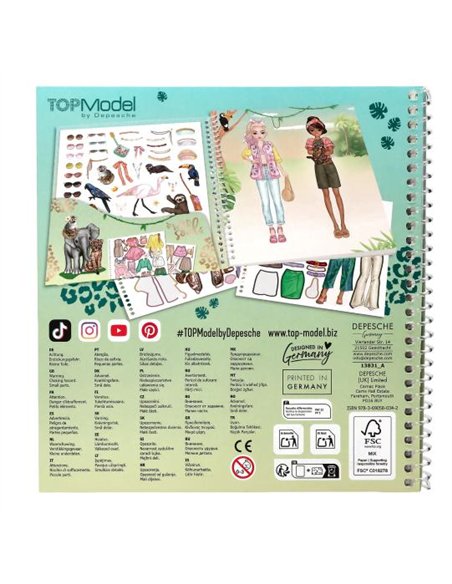 TOPModel Dress Me Up Stickerbook Safari