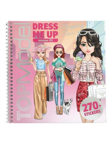 TOPModel Dress Me Up Stickerbook Shopping Tour