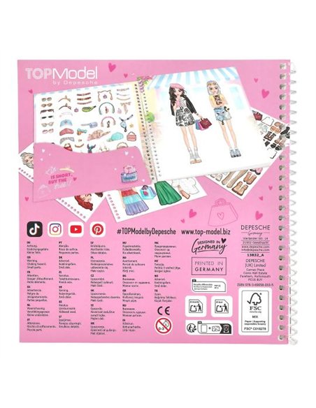TOPModel Dress Me Up Stickerbook Shopping Tour