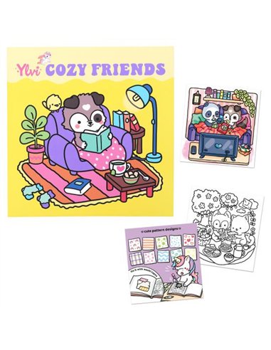 Ylvi COZY Friends Livre de coloriages