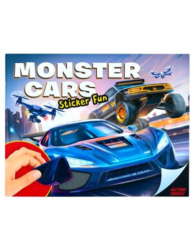 Action World Album sticker Monster Cars Fun