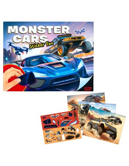 Action World Album sticker Monster Cars Fun