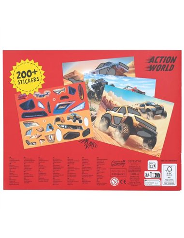 Action World Album sticker Monster Cars Fun