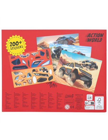 Action World Album sticker Monster Cars Fun