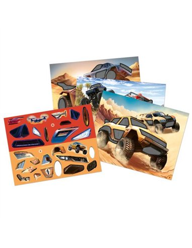 Action World Album sticker Monster Cars Fun