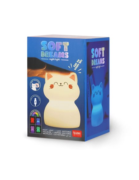 SOFT DREAMS - VEILLEUSE RECHARGEABLE - KITTY - Legami