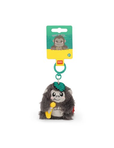 Porte-clés en Peluche Gorilla - Tiny Super Soft! - Legami