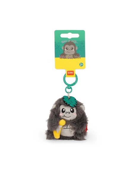 Porte-clés en Peluche Gorilla - Tiny Super Soft! - Legami