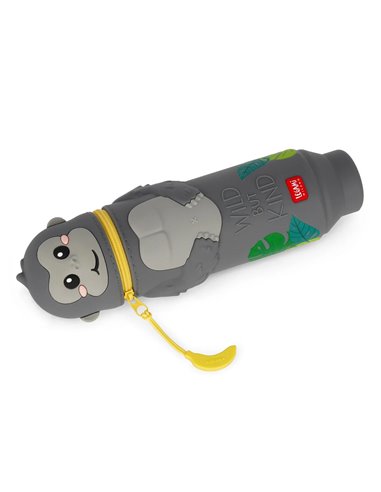 Trousse 2 en 1 en Silicone Gorilla « Wild but Kind » - Kawaii - Legami