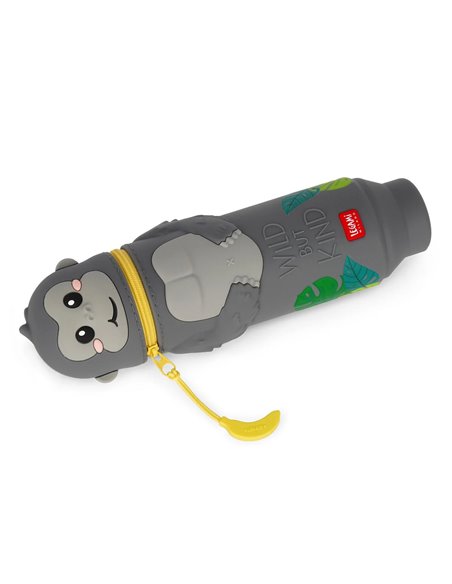 Trousse 2 en 1 en Silicone Gorilla « Wild but Kind » - Kawaii - Legami