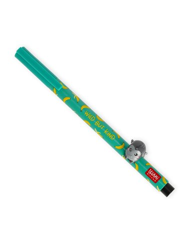 Stylo Gel avec Animal Décoratif Gorilla «Wild but Kind» - Lovely Friends - Legami