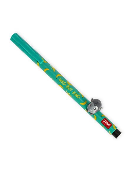 Stylo Gel avec Animal Décoratif Gorilla «Wild but Kind» - Lovely Friends - Legami
