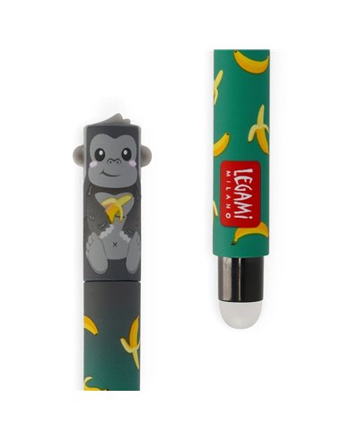 Stylo legami encre gel effaçable - Gorilla «Wild but Kind» - Erasable Pen - Legami