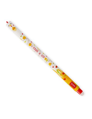 Stylo legami encre gel effacable - poule Hen «I Care a Lot» - Erasable Pen - Legami