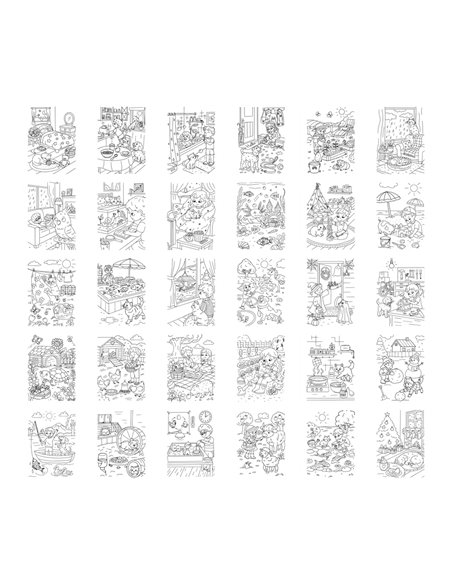 Refill KIDYDRAW-PAD Recharge de dessins "Animaux de compagnie" - Kidywolf