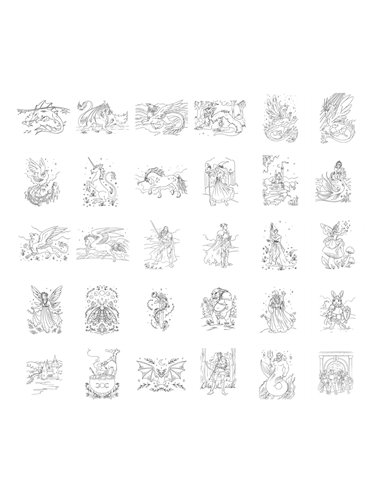 Refill KIDYDRAW-PAD Recharge de dessins "Once Upon a Time" - Kidywolf