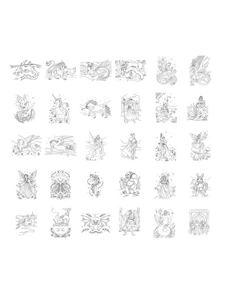 Refill KIDYDRAW-PAD Recharge de dessins "Once Upon a Time" - Kidywolf