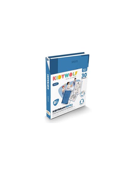 Refill KIDYDRAW-PAD Recharge de dessins "Sports" - Kidywolf