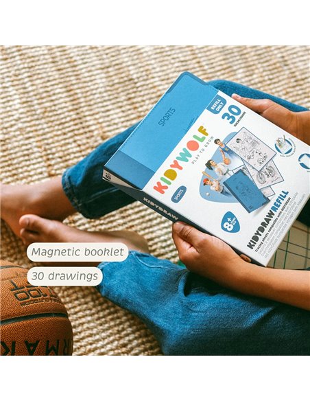 Refill KIDYDRAW-PAD Recharge de dessins "Sports" - Kidywolf