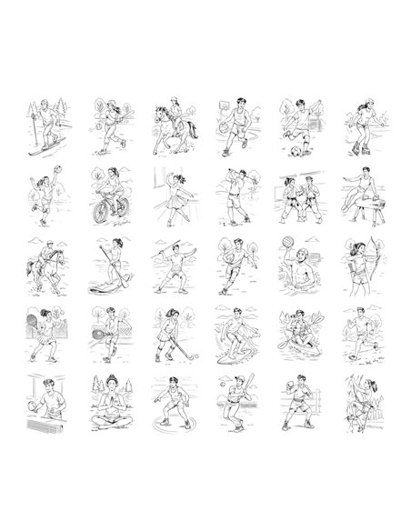 Refill KIDYDRAW-PAD Recharge de dessins "Sports" - Kidywolf