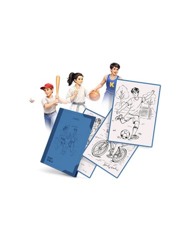 Refill KIDYDRAW-PAD Recharge de dessins "Sports" - Kidywolf